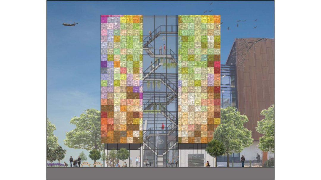 Front Elevation - Rendered using AutoCAD and Affinity