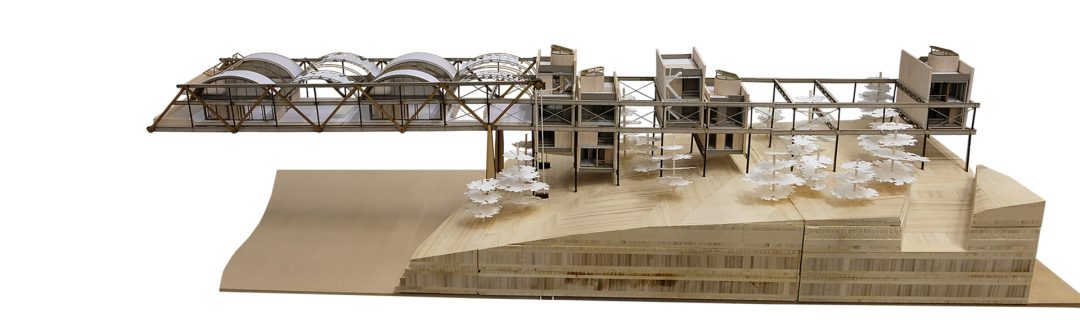 Industrial Domesticity: A reunification of Industry and Housing 'Residential Finger' Model - 1:100