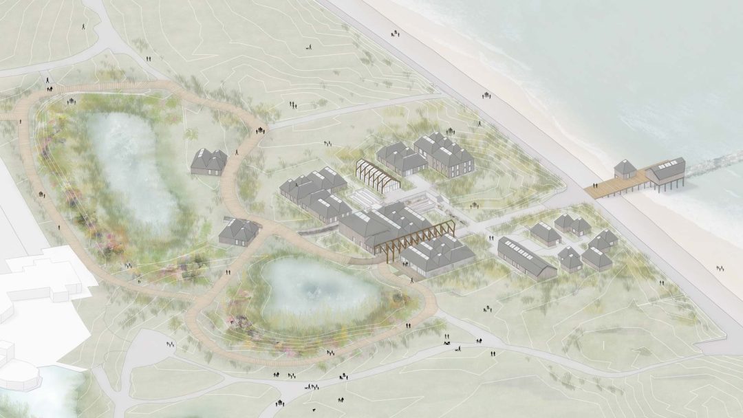 Marine Meadows - Isometric view of site masterplan