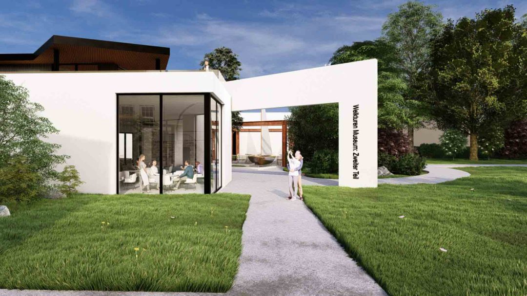 The entrance to the musuem.