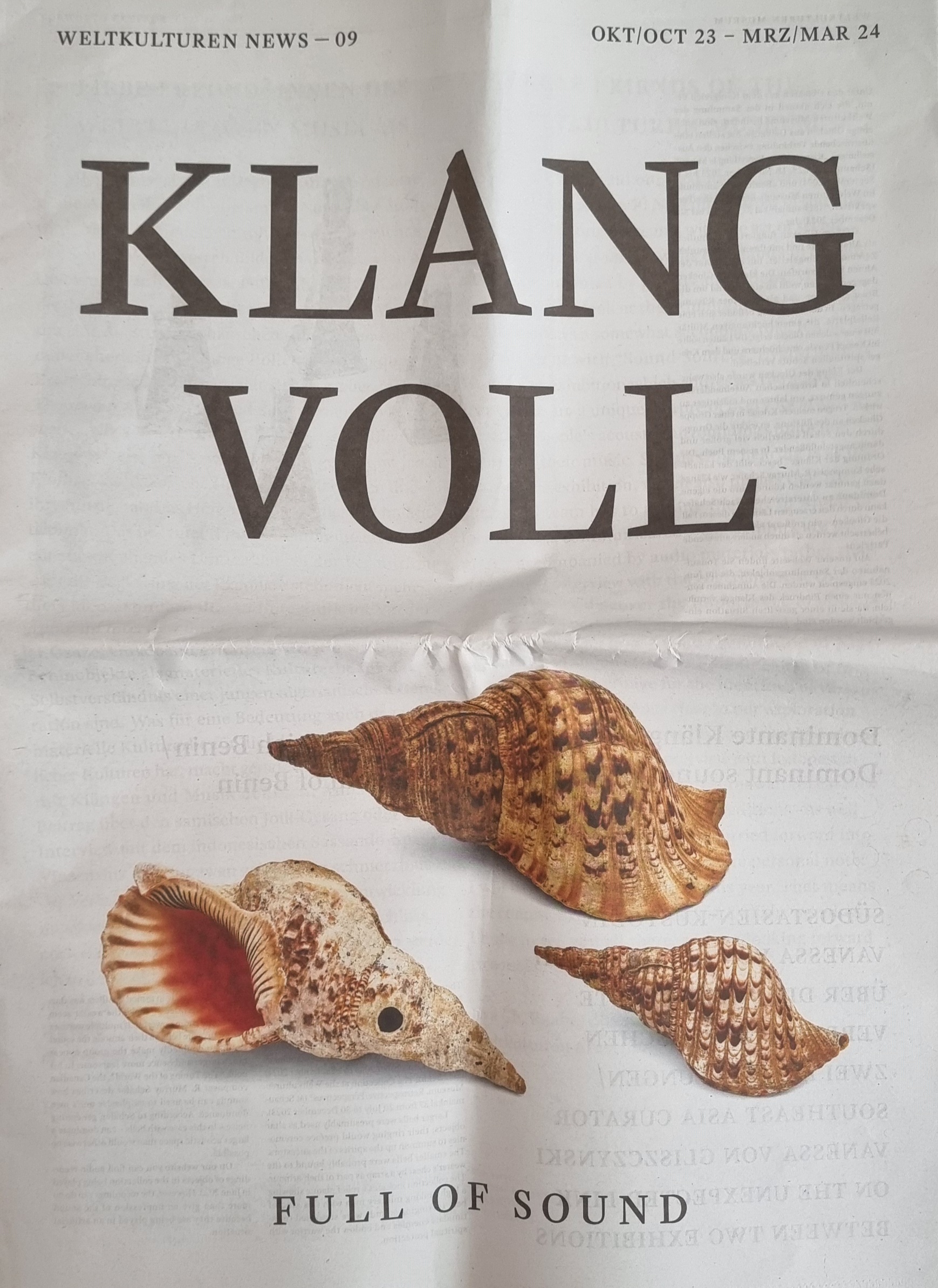 Poster of Shells with the text Klang Voll